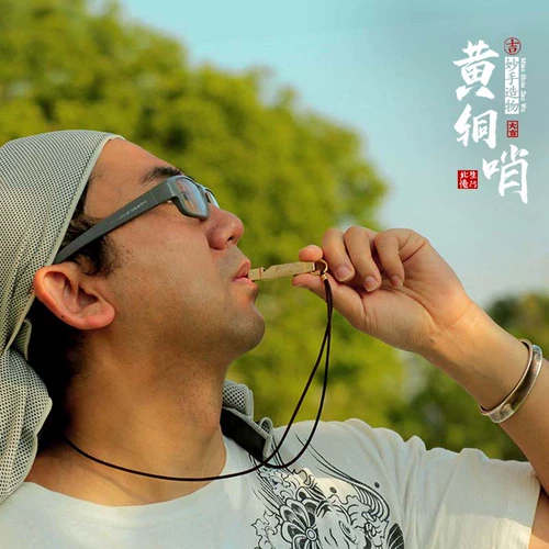 Ретро латунный свисток, дорожный брелок, китайская медная подвеска для тренировок, китайский стиль