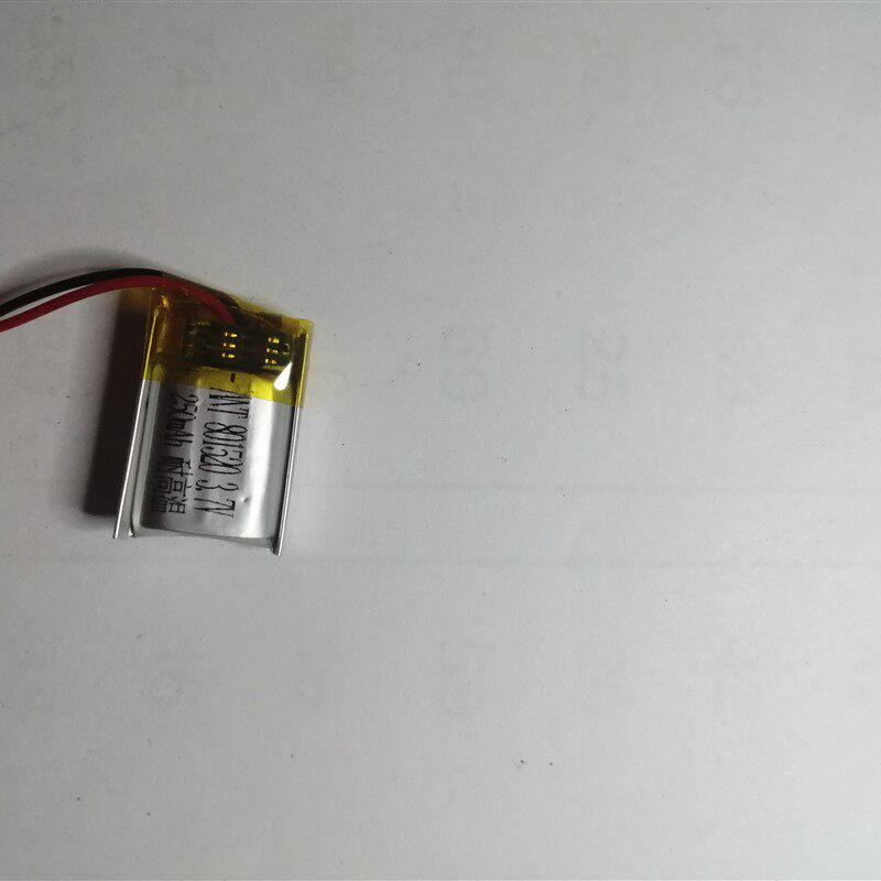 801520 3.7v适用插卡音箱录音笔打火机移动电源250毫安 全新