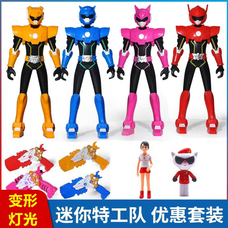 弗特光之枪变形机甲玩具X塞米露西麦克斯雷小杰里奥生日蛋糕摆件