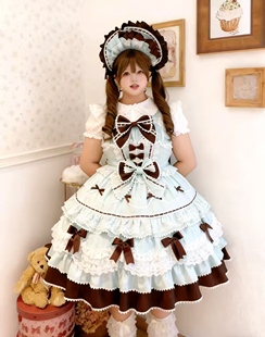 200斤胖mm大码流行可爱Lolita洋装可爱jsk吊带连衣裙夏天