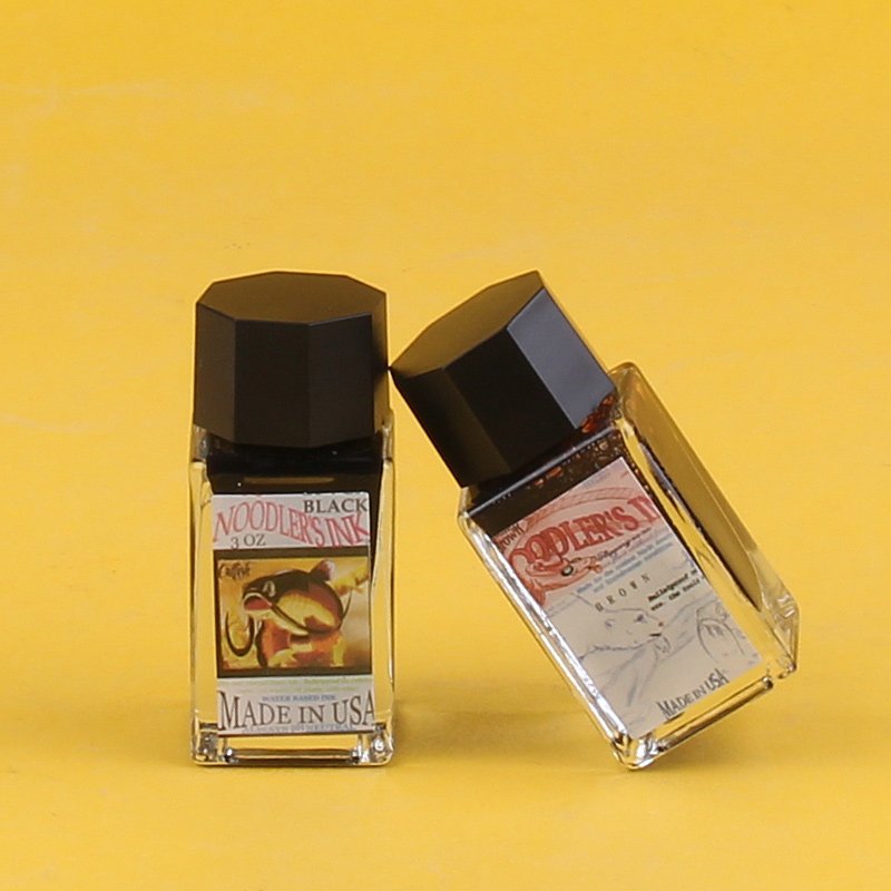 Noodler's Ink 鲶鱼墨水鱼水永恒黑北极熊棕彩色水彩勾线防水墨水