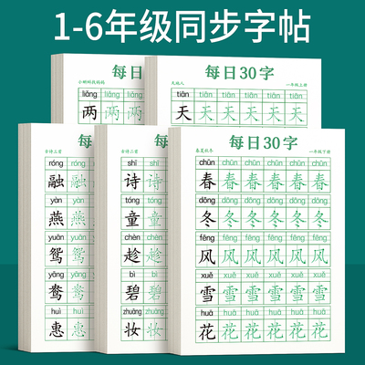 小学生字帖课本生字同步练习解压