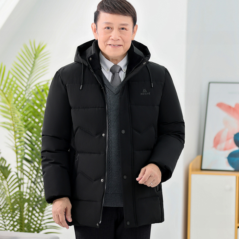 老人加绒加厚棉服父亲棉衣-第3张图片-提都小院