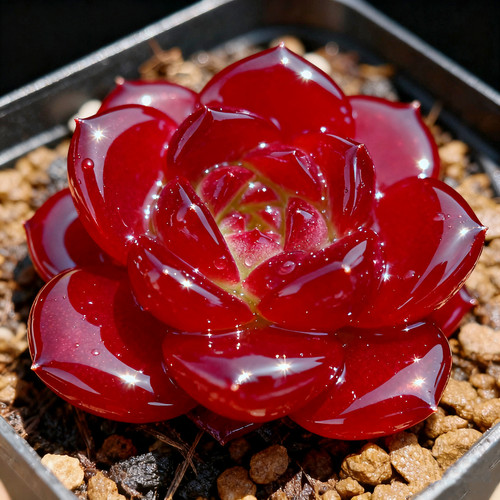 稀有精品红精灵多肉植物办公室阳台美观四季好养盆栽花卉绿植花卉
