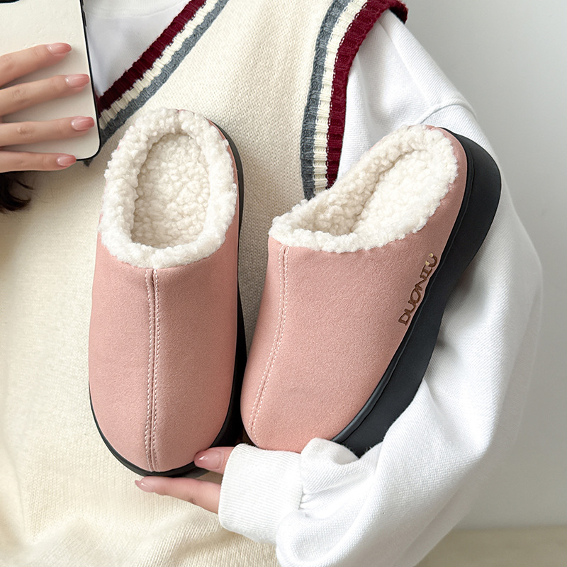 保暖棉拖鞋女款冬季加绒加厚室内