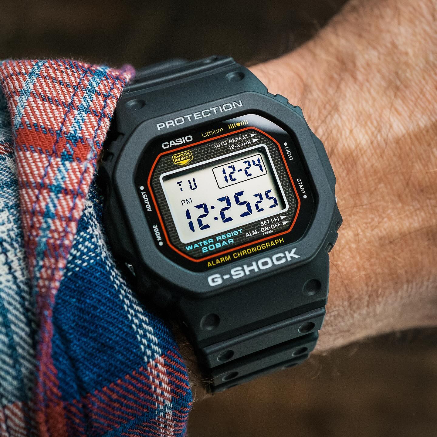 卡西欧日产旋盖原点DW-5000R手表