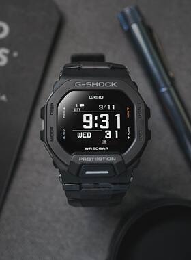 卡西欧蓝牙计步防水运动智能方块GBD200/UU-1/9GBX-100手表男