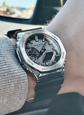 卡西欧GM-2100农家橡树金属八角GM-2100-1A/B-3A/N-2A一博同款