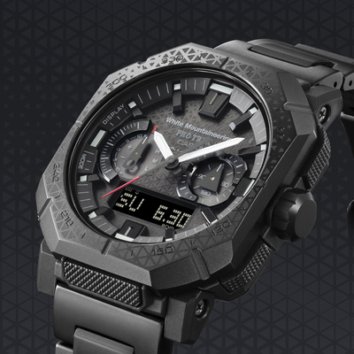 卡西欧新PROTREK登山家白山联名PRW-B1000WM手表蓝牙电波无线电控