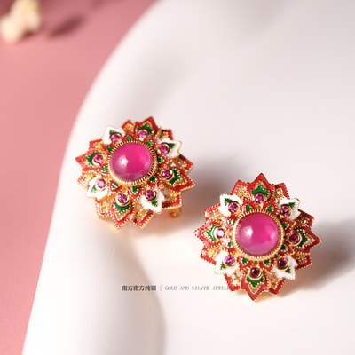 复古风轻奢欧美女款耳钉耳饰耳扣