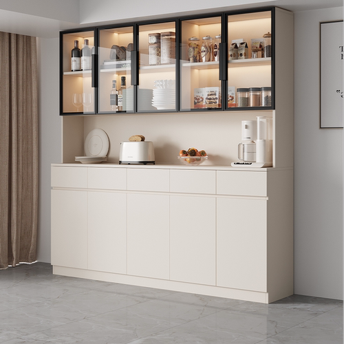 全实木ENF级酒柜一体餐边柜子