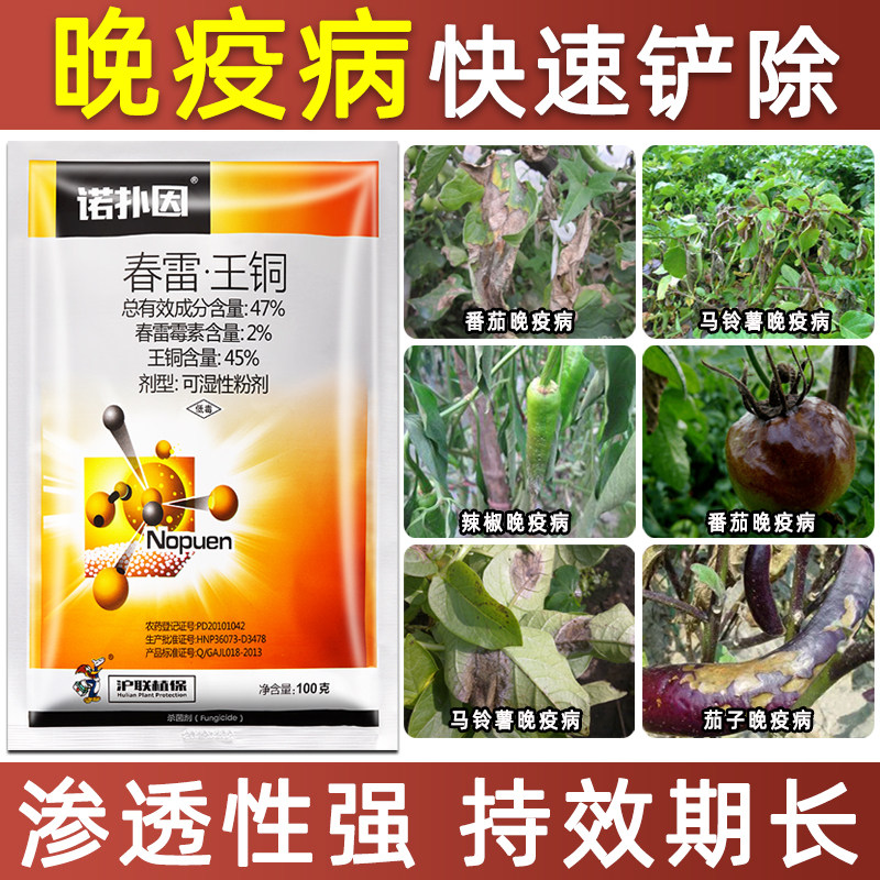 农药大全杀菌剂春雷霉素毒素王铜番茄蔬菜辣椒早晚疫病农用特效药