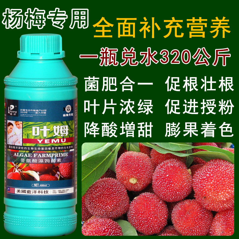 叶姆杨梅树专用肥料叶面肥果树肥料专用复合肥料坐果膨大保花保果