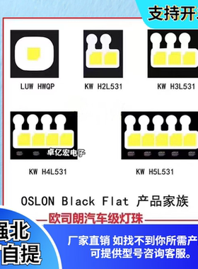 欧司朗灯珠2016琥珀金黄KW H5L531白光3838大功率汽车灯LUW HWQP