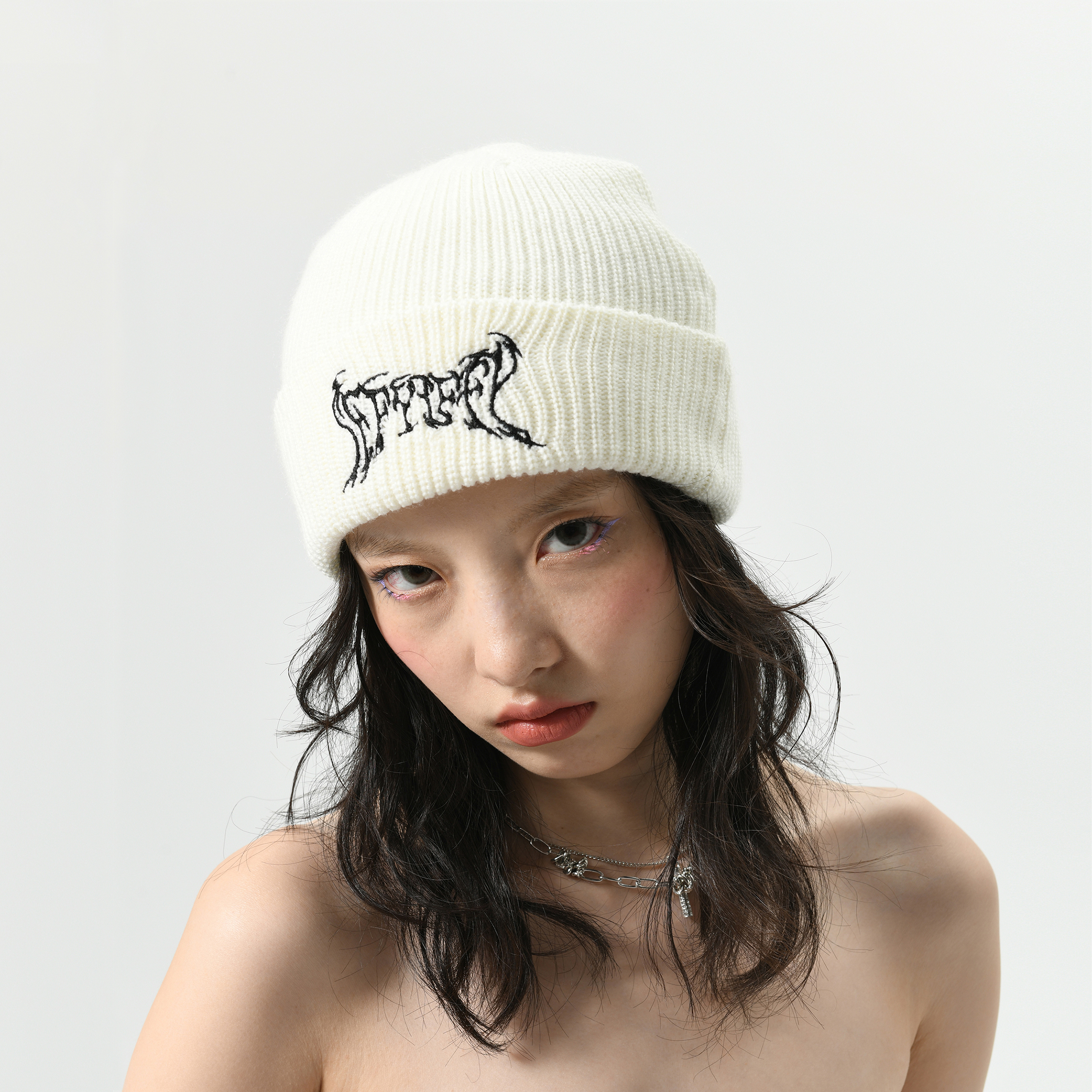 iffyiffy街头宽檐男女同款针织帽