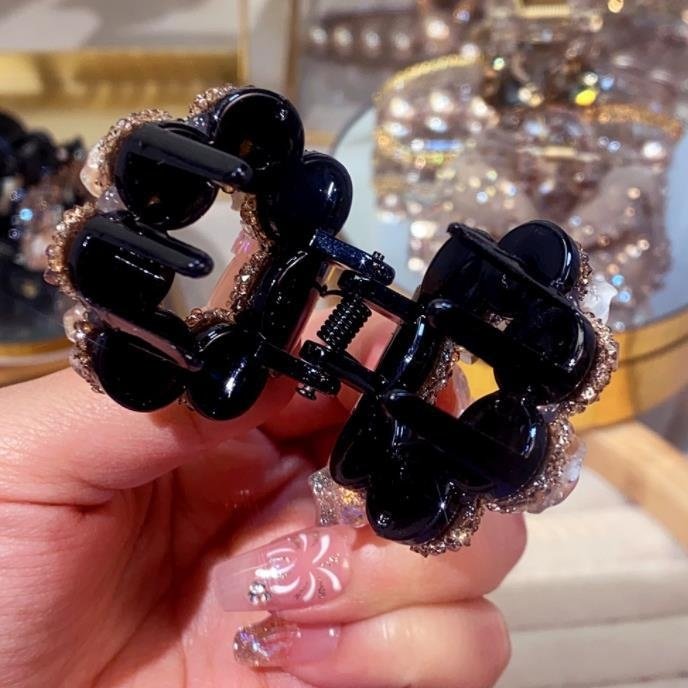 韩版后脑勺盘发抓夹半扎发鲨鱼夹发卡网红头饰水钻珠珠中号发夹女,饰品/流行首饰/时尚饰品新,民族风发饰,淘宝优惠券,粉丝福利购,淘宝优惠卷