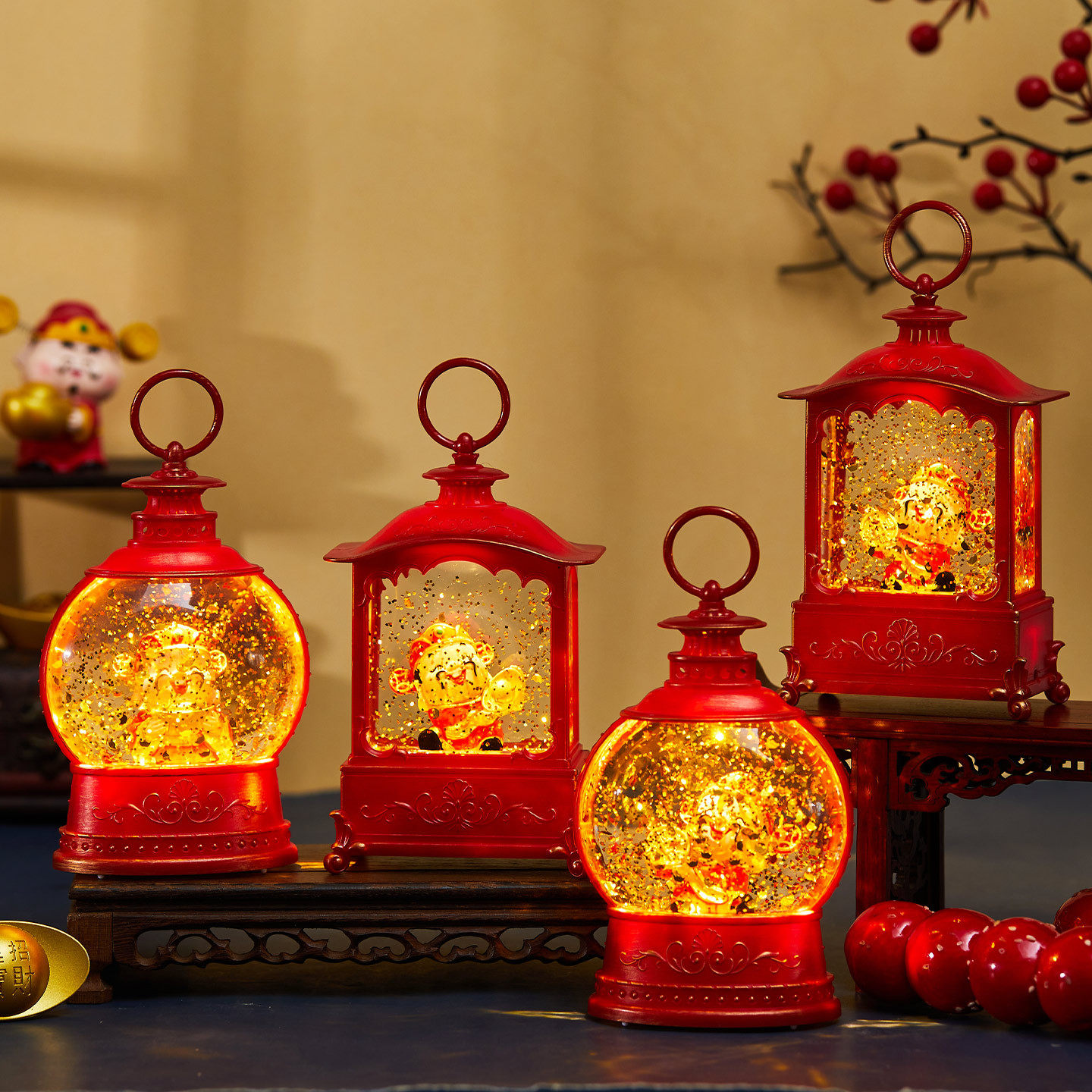 新年财神爷小夜灯礼物元旦礼物客厅桌面摆件春节装饰氛围灯摆件,节庆用品/礼品,生肖用品,淘宝优惠券,粉丝福利购,淘宝优惠卷