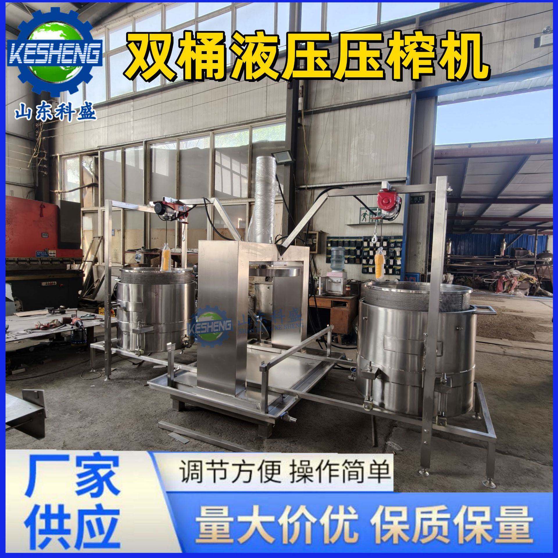 沙棘果蔬液压压榨机 双桶轮换式压滤机 冷萃酸奶风味酸奶压滤机