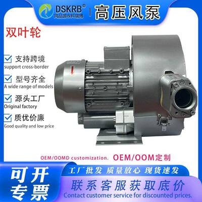 出口LD 055H43R18（5.5KW） LD量大压风机 管道铝鼓风机 风刀