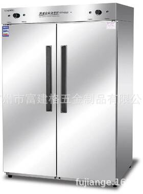 双门玻璃消毒柜商用高腿玻璃柜大容量热风循环酒店饭店广州工程款