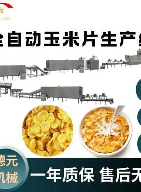 全自动早餐玉米片膨化机即食玉米片生产线速食玉米片生产线膨化机