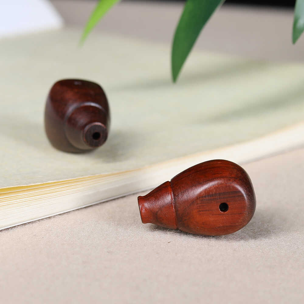 三通佛头手链配饰天然小叶紫檀