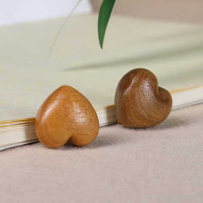 紫檀木diy爱心手链配饰配件