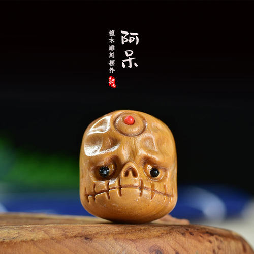 硕丰工艺檀香木阿呆配饰厂家批发