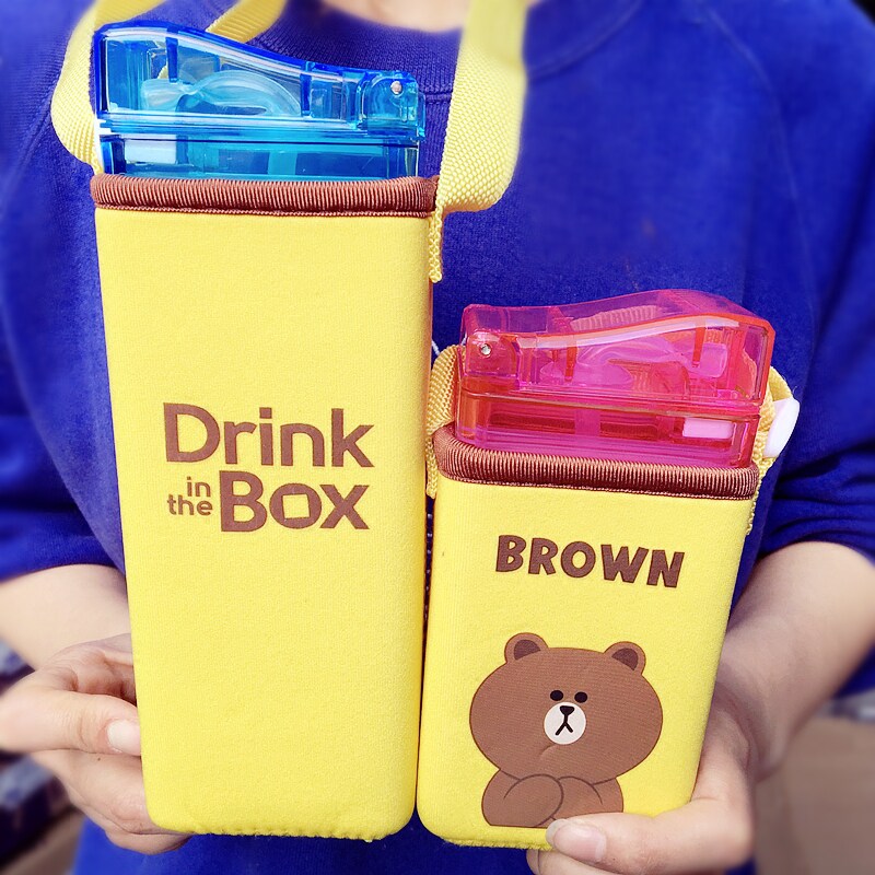 【定制杯套】加拿大 drink in the box果汁杯吸管杯 定制杯套