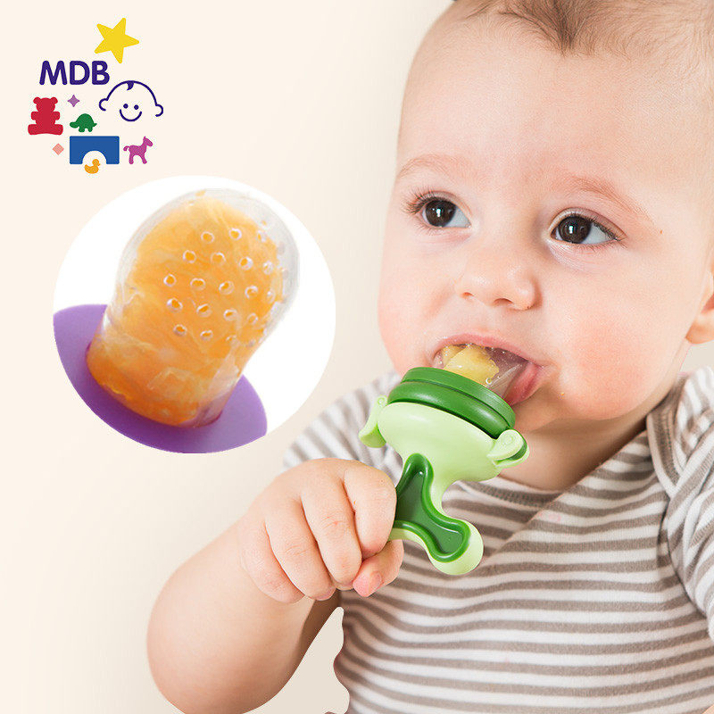 儿童婴儿食物咬咬袋果蔬乐 宝宝牙胶硅胶磨牙吃水果咬袋辅食训练