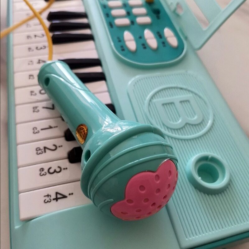 电子琴话筒儿童麦克风宝奇手拍鼓通用有线话筒配件3.5MM圆孔插头