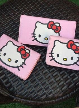 2022短款hellokitty立体卡通可爱学生儿童粉色长款凯蒂猫钱包女