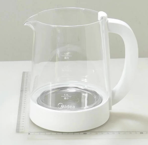 美的养生壶玻璃壶配件MK-Y22P/21P/23P/20P壶身组件加热盘壶体