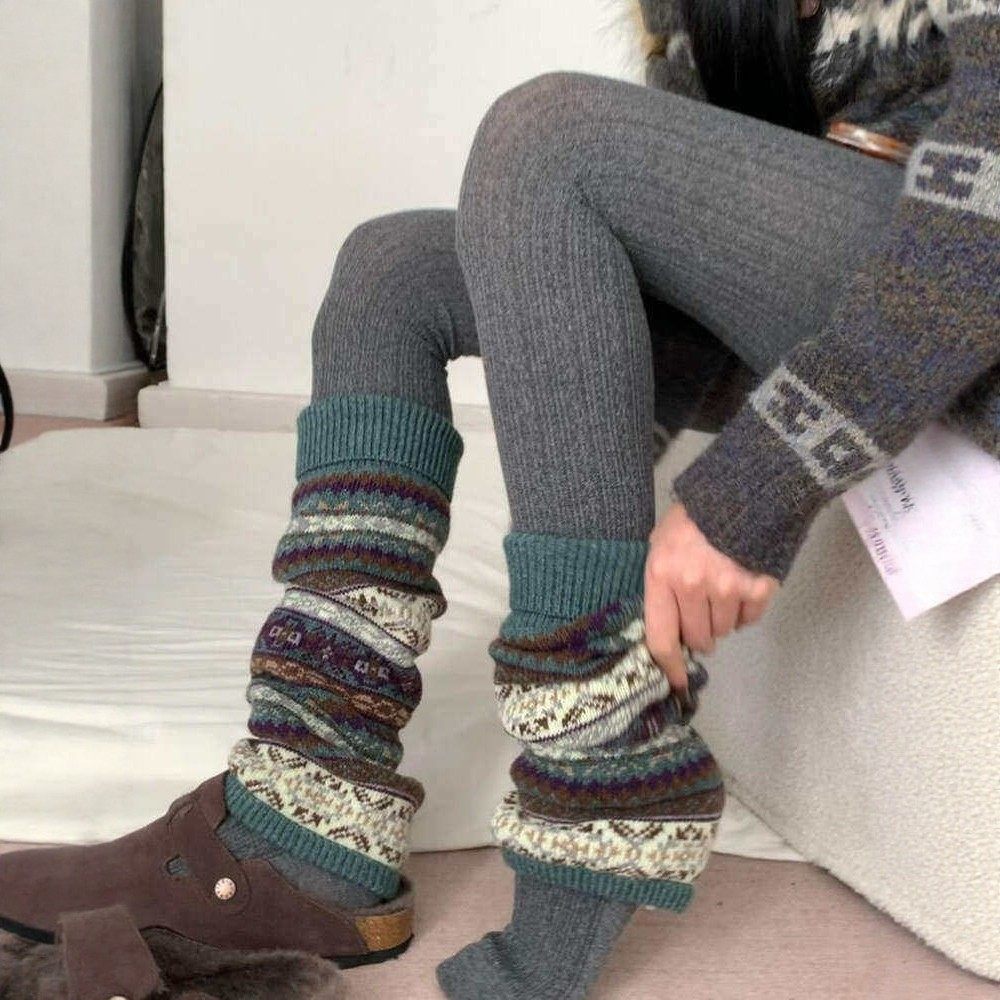 费尔岛堆堆腿袜套氛围感了真绝了！毛茸茸chao保暖，秋冬bi备！,女士内衣/男士内衣/家居服,中筒袜,淘宝优惠券,粉丝福利购,淘宝优惠卷