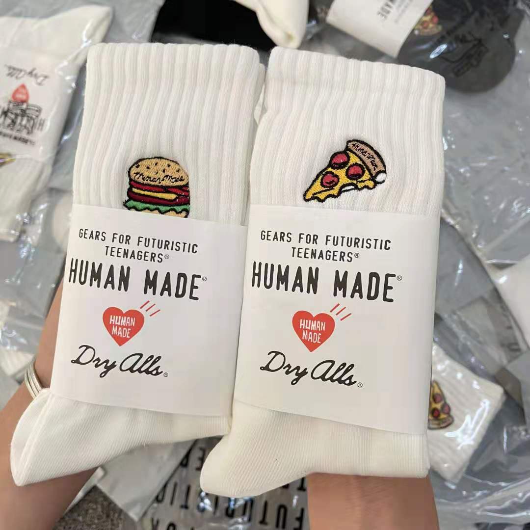 LookSocks日潮HUMAN刺绣袜子