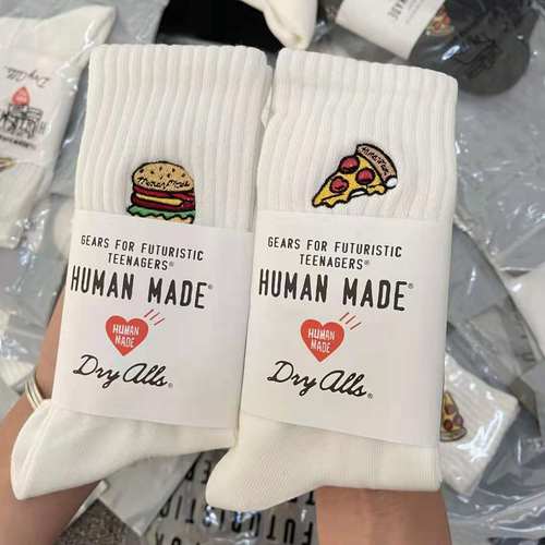 LookSocks日潮HUMAN刺绣袜子