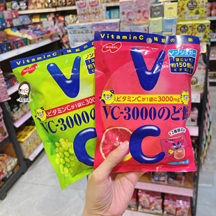 日本进口零食 NOBEL诺贝尔VC-3000维生素C柠檬味润喉糖 10粒