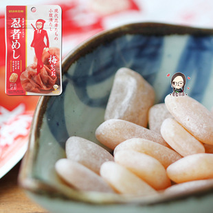日本零食 UHA悠哈忍者咀嚼和歌山南高梅糖软糖酸梅糖袋装