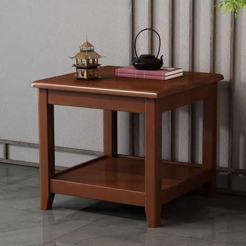 边几家用客厅茶几小桌子四方小方桌沙发角几纯实木阳台正方形茶桌