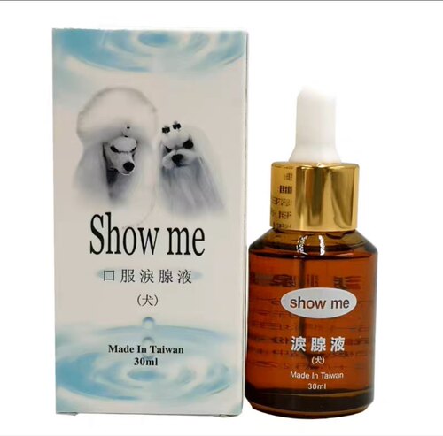 show me泪痕液，30毫升大容量装，比熊泰迪去泪痕