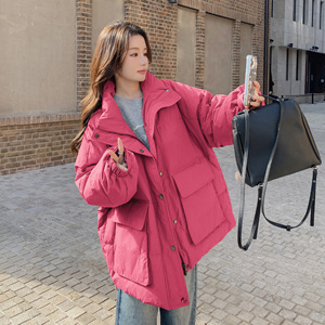 短款羽绒服女90白鸭绒冬季2024新款学生加厚工装小个子设计感小众图片