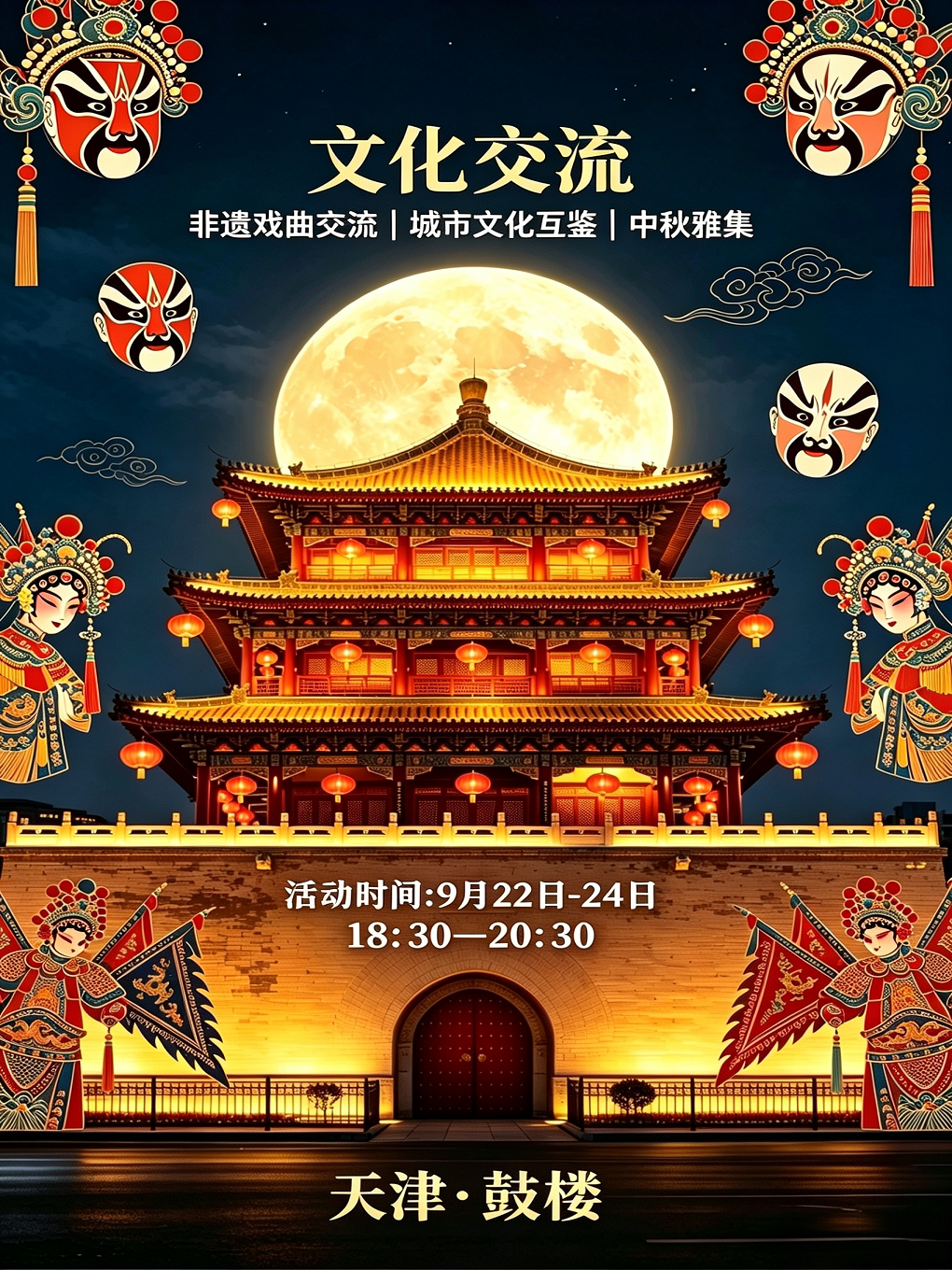 【天津】非遗戏曲交流|城市文化互鉴|中秋雅集