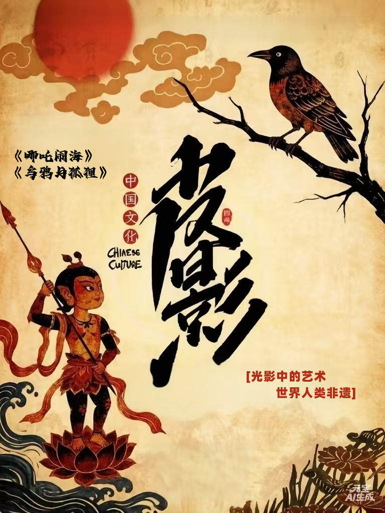 热门活动-【武汉】非遗国粹亲子皮影戏《哪吒闹海》《乌鸦和狐狸》
