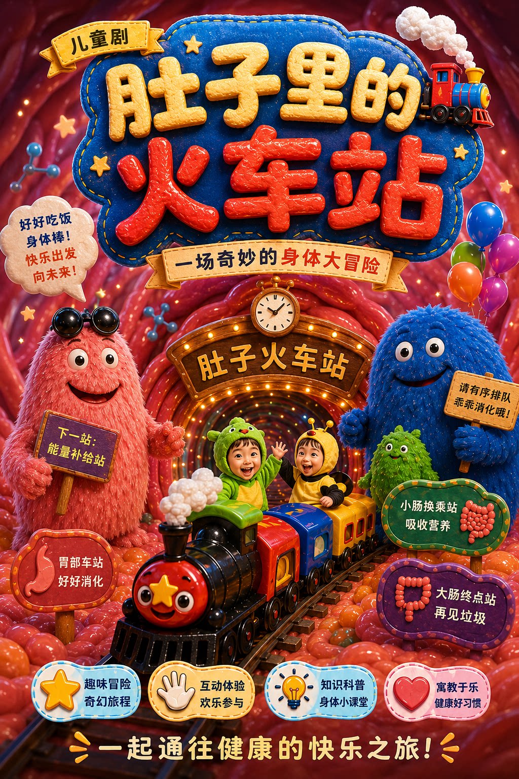 【北京】身体科普儿童剧《肚子里的火车站》