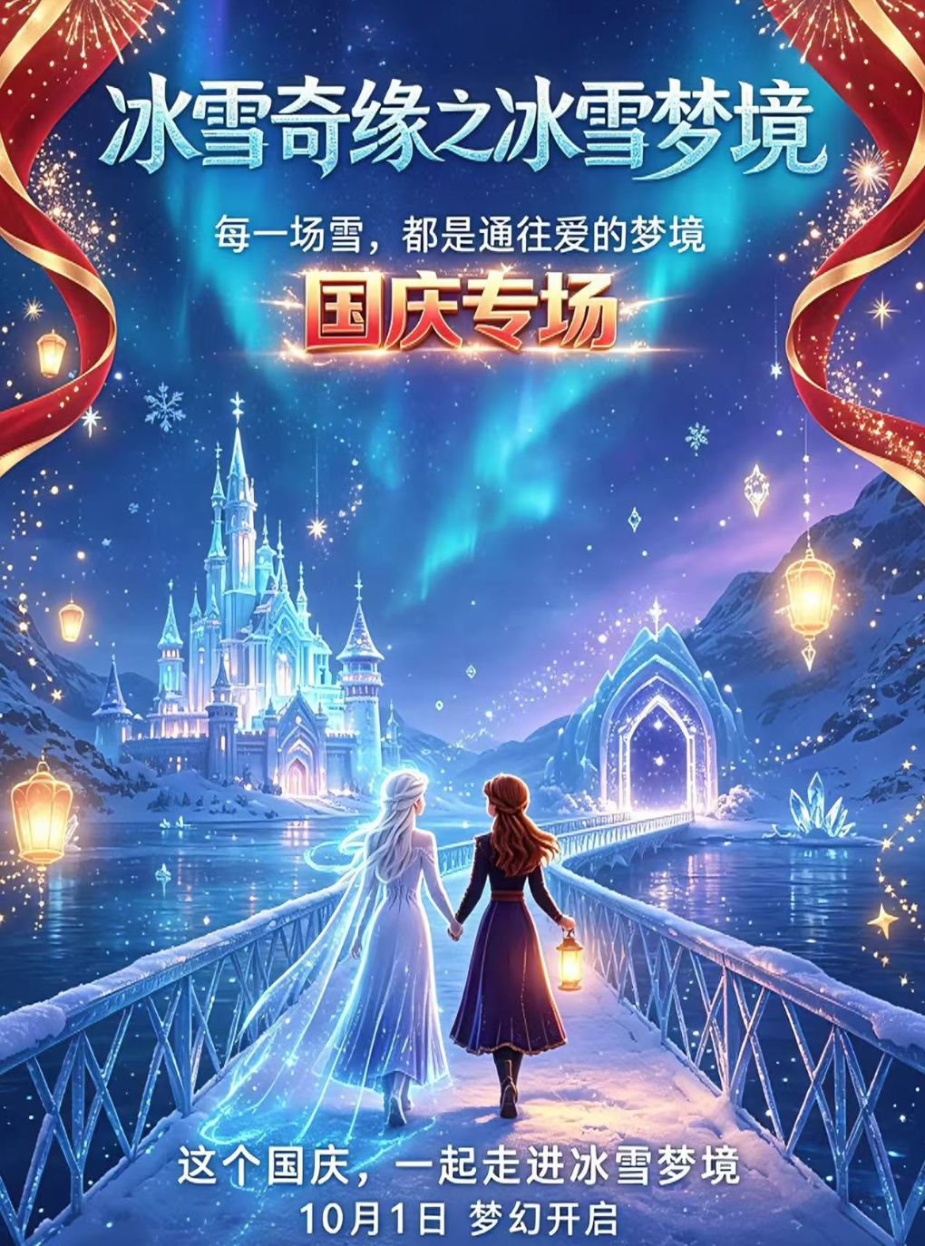 【西安】【天恩剧院（西影TIME店）】沉浸式亲子互动魔法剧《冰雪奇缘之冰雪梦境》国庆专场