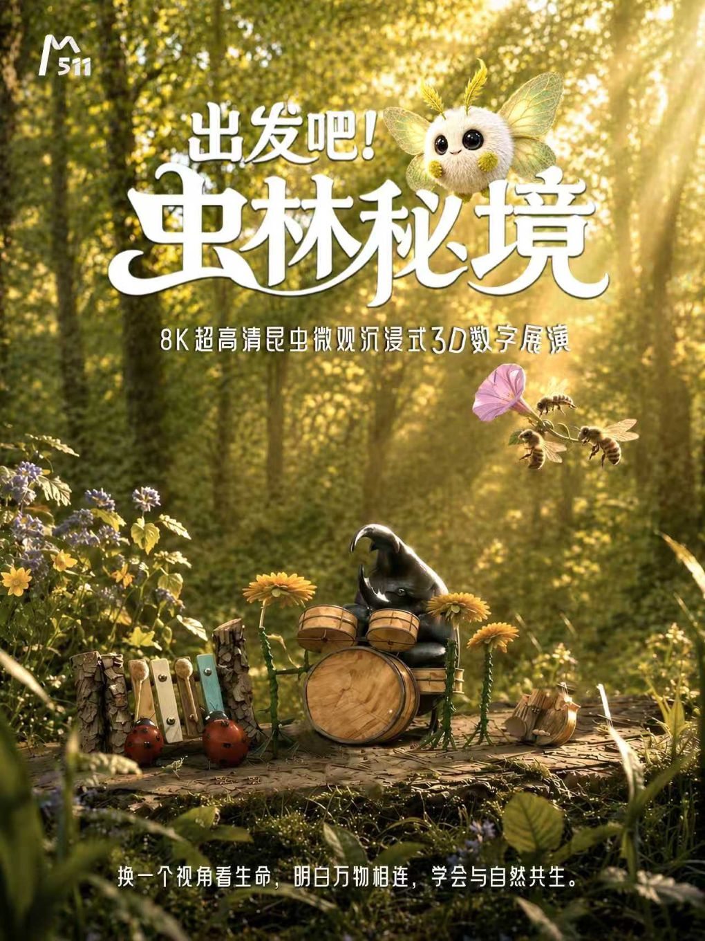 【杭州】《出发吧！虫林秘境》8K超高清昆虫微观沉浸式3D数字展演