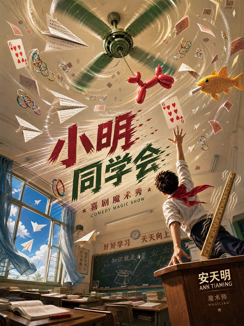 热门活动-【上海】《小明同学会》沉浸式互动喜剧魔术专场|魔术零距离