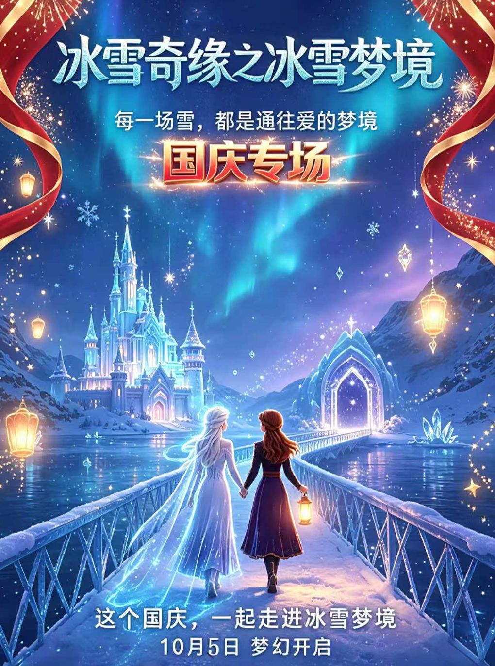 【西安】【天恩剧院（总部）】沉浸式亲子互动魔法剧《冰雪奇缘之冰雪梦境》国庆专场