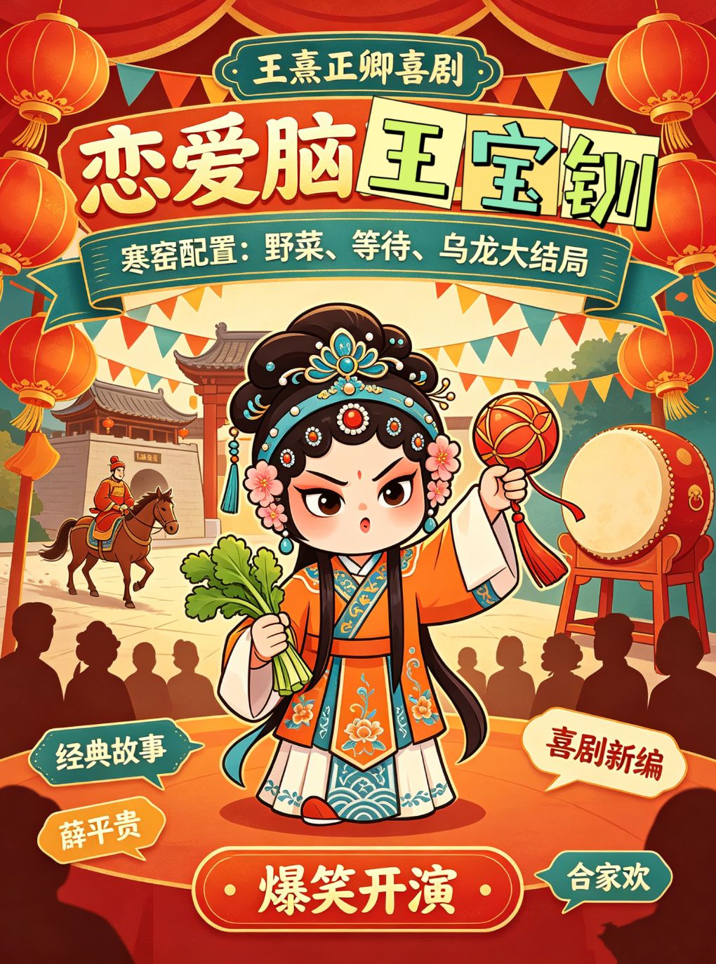 2026科科小剧场秋冬演出季 国风喜剧评书《恋爱脑王…