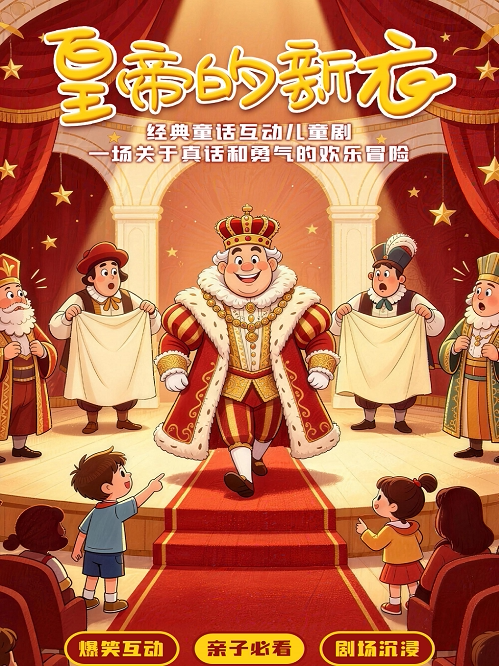 【哈尔滨】经典童话剧《皇帝的新衣》--沉浸式互动儿童剧